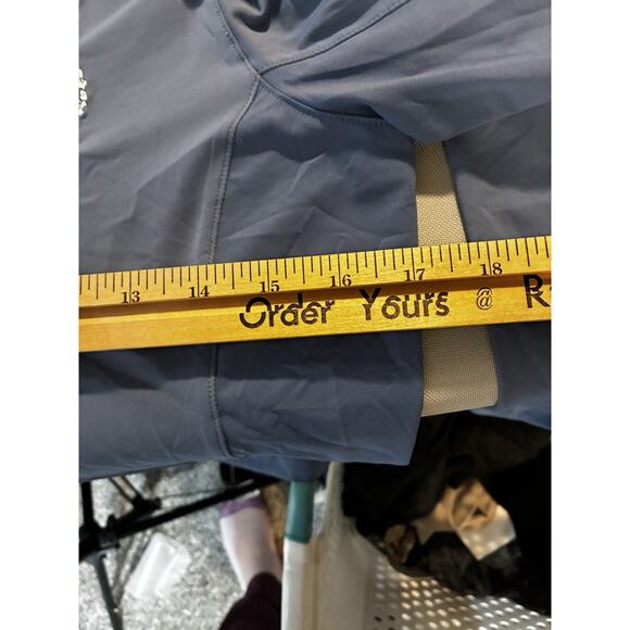 Peter Millar Women’s Quarter Zip Pullover XS Blue UPF 50 Golf Performance Light - Picture 4 of 5